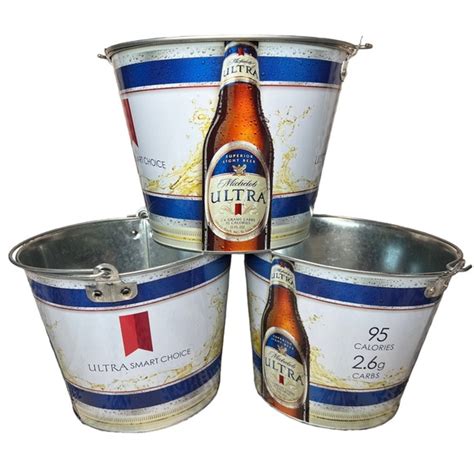 Michelob Ultra Kitchen Michelob Ultra Beer Buckets Set Of 3 New