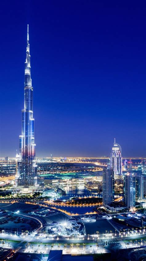 Dubai Burj Khalifa Lighting Wallpaper Download Mobcup