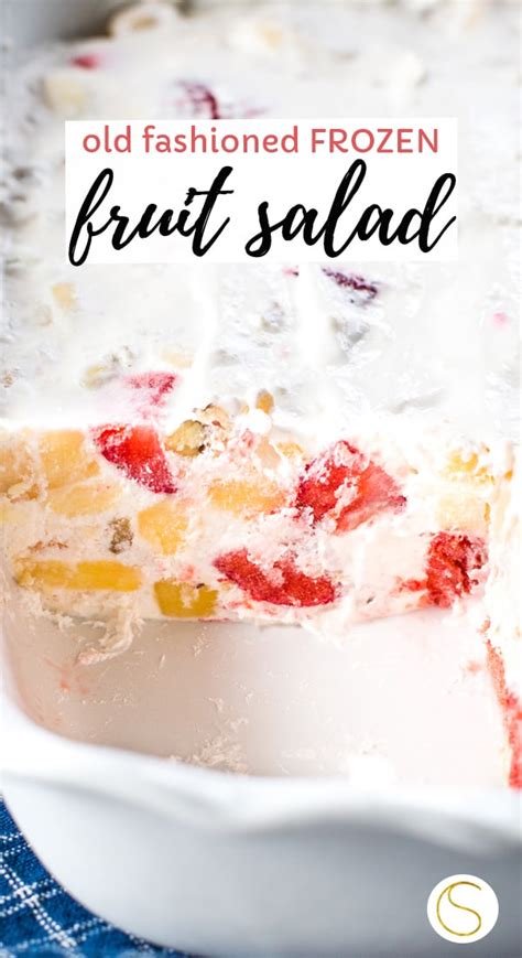 Old Fashioned Frozen Fruit Salad W Cool Whip Cleverly Simple
