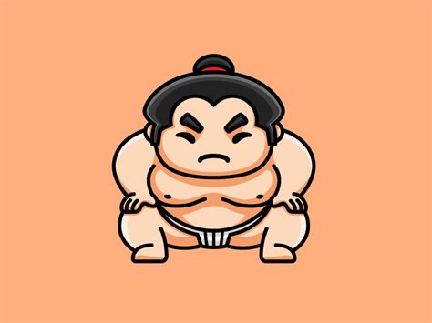 Sumo Character Design Illustration Cartoon