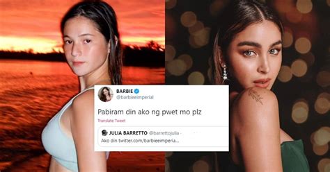 Barbie Imperial And Julia Barrettos Hiraman Tweets Bring Laughter To