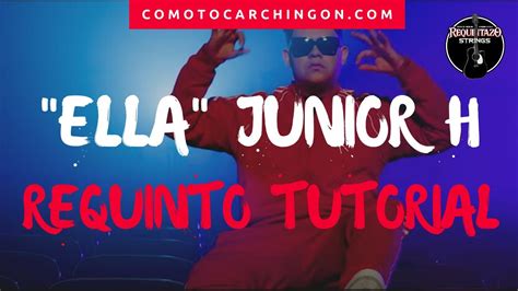 Ella Junior H Requinto Acordes Guitarra Tutorial Jovanny Castillo Youtube