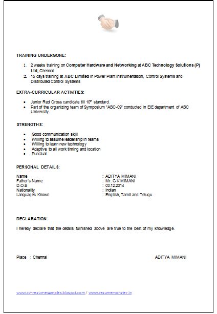 By including a declaration in your resume/cv, you tell the recruiters that what you in this case, it depends on the recruiting companies. Over 10000 CV and Resume Samples with Free Download: Example of Resumes