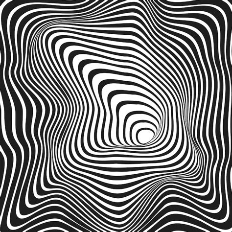 Premium Vector Psychedelic Optical Illusion Background
