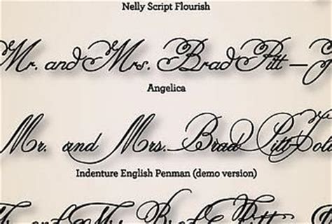 Calligraphy fonts resemble elegant handwriting. 7 Calligraphy Styled Wedding Fonts - Paperblog
