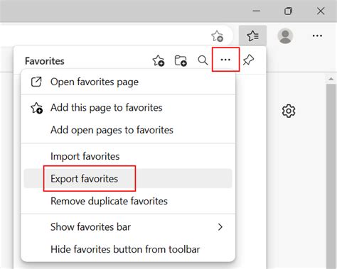 How To Save Your Chrome And Edge Bookmarks To An Html File
