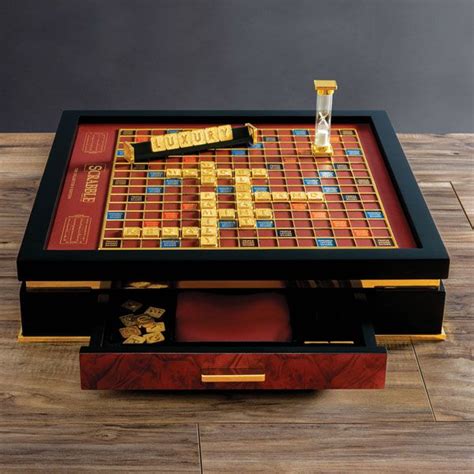 18k Gold Plated Luxury Scrabble In 2020 Tabletop Board Games