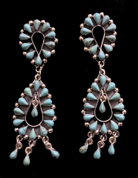 Sterling Silver Turquoise Double Drop Earring Elysium Inc