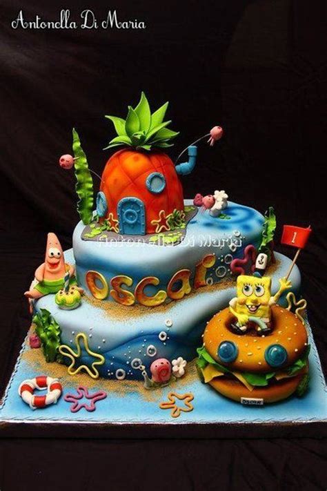 Spongebobs World Spongebob Cake Cake Cartoon Cake