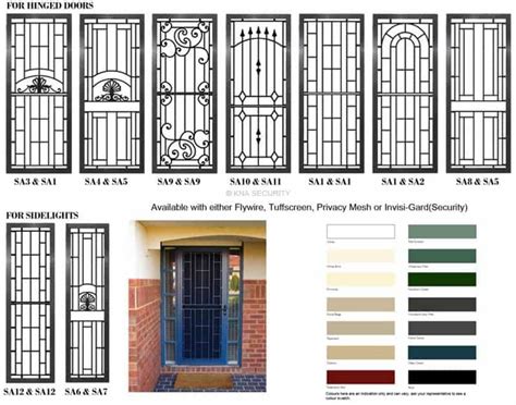 Federation Colonial Security Doors Range Of Options Kna Security