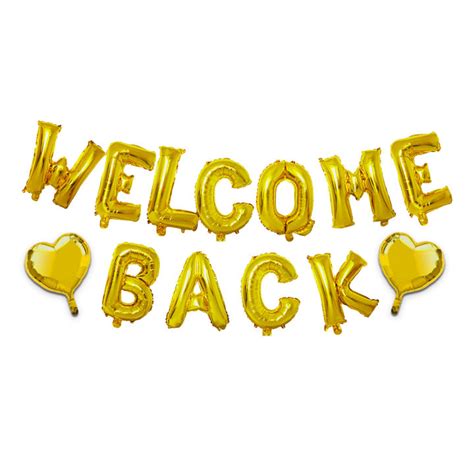 Joymemo Welcome Back Party Decorations With Gold Welcome Back Letter