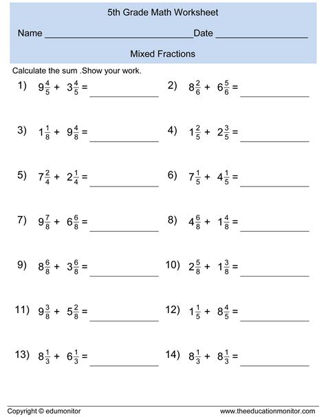 8th Grade Math Worksheets Printable With Answers Learning How To Read