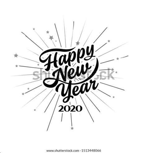 Happy 2020 New Year Holiday Vector Stock Vector Royalty Free