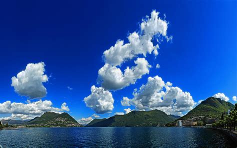 Download 3840x2400 Wallpaper White Clouds Blue Sky