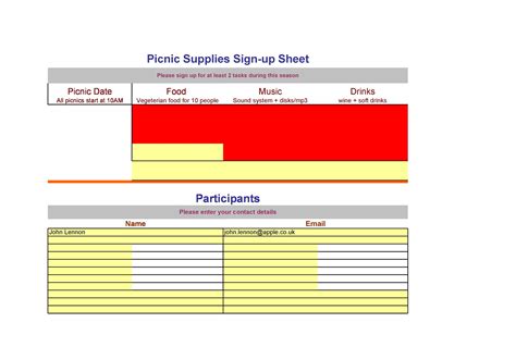 40 Sign Up Sheet Sign In Sheet Templates Word And Excel