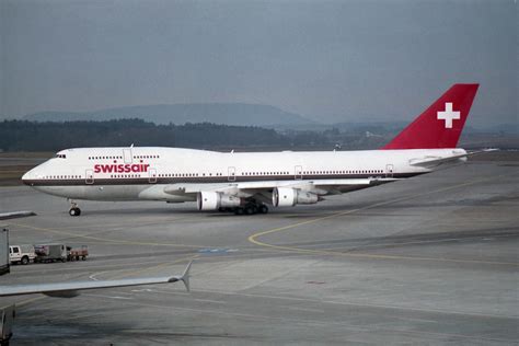 Swissair Boeing 747 357m Hb Igf Zürich Zürich Kloten Flickr