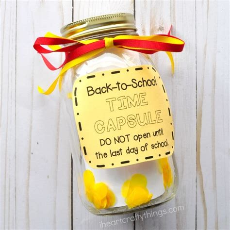 Great Idea For A Back To School Time Capsule Craft Gossip