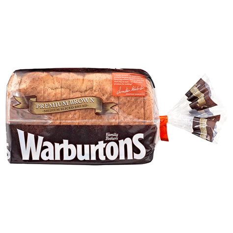 Warburtons Premium Brown Medium Sliced Bread 400g Brown And Wholemeal Bread Iceland Foods