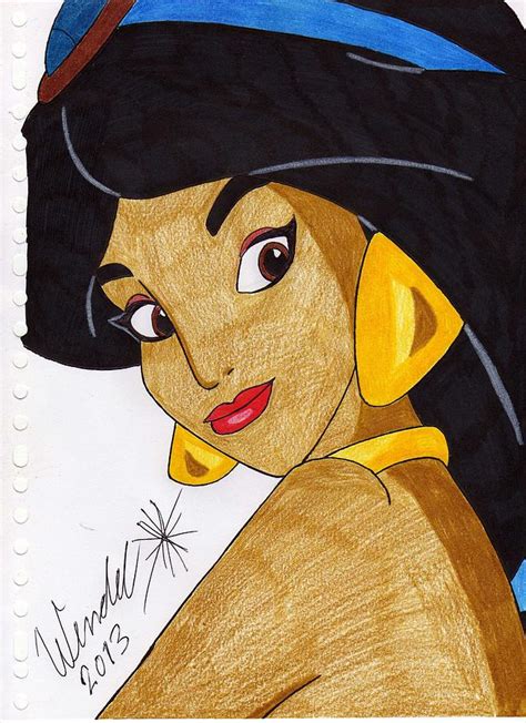 Princess Jasmine Drawing By Wendel Krolis Fine Art America