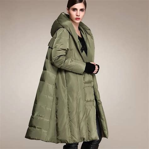 new 2018 winter designer thicken down jacket for women long a line hooded female buttons parka