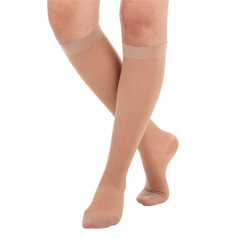 Absolute Support 8 15mmhg Light Support Womens Sheer Knee Hi Closed Compression Socks A107be3