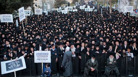 Thousands Of Ultra Orthodox Israelis Protest Military Draft