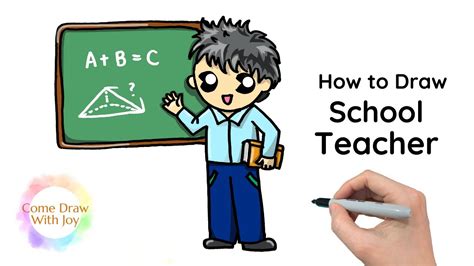 How To Draw A Classroom With A Male Teacher How To Draw A Teacher