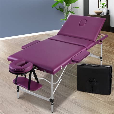Zenses 75cm Portable 3 Fold Aluminium Massage Table Beauty Therapy Bed Buy Massage Tables
