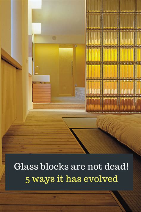 Contemporary And Colored Glass Block Designs For Walls And Windows