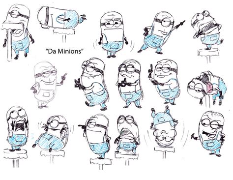 Minion Sketches 2 By Mike The Spike On DeviantArt