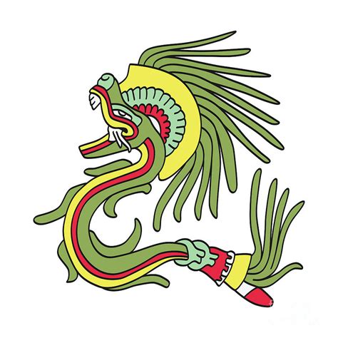 Quetzalcoatl The Feathered Serpent An Aztec God Of The Planet Venus