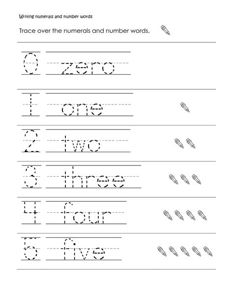 Writing Out Numbers In Words Worksheets