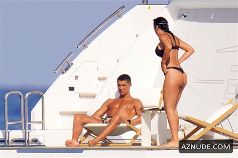 Georgina Rodriguez And Cristiano Ronaldo On A Yacht During Holidays In St Tropez Aznude