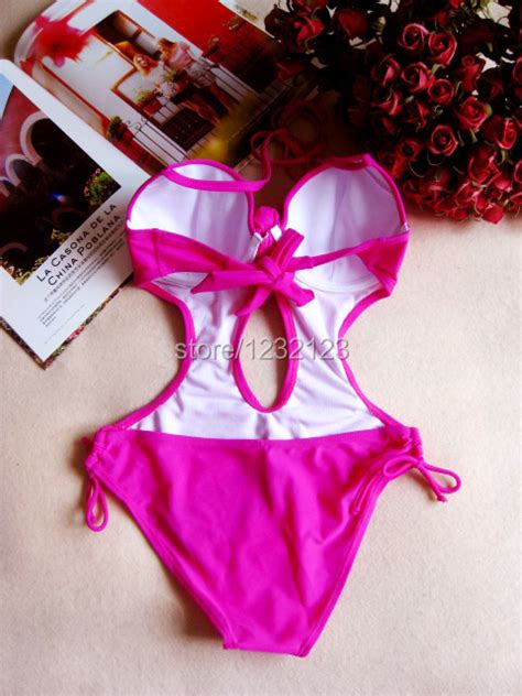 Buy Dropship Products Of Wholesale Lady Sexy New Padded Halter Neck Monokini Swimsuit Swimwear
