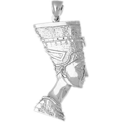 925 Sterling Silver Egyptian Queen Nefertiti Pendant