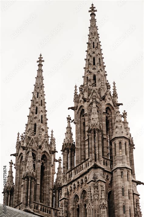 Rear View Of Spires Towers Of Beautiful Sint Petrus En Pauluskerk The