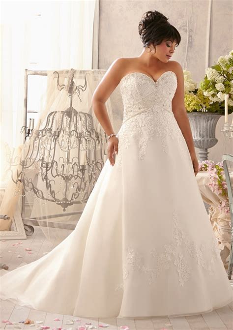 The best place to buy plus size wedding dresses for your big day is online store ericdress.com. Plus Size Lace Wedding Dress with Crystals | Style 3155 ...