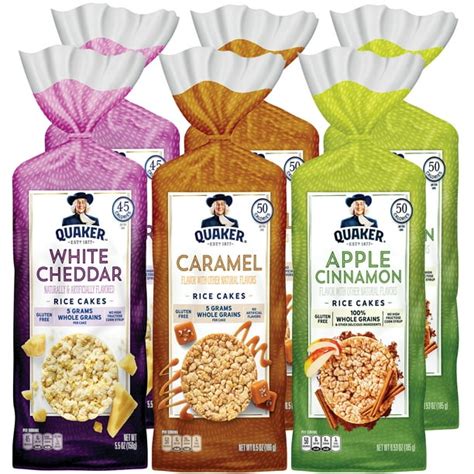 Quaker Rice Cakes Variety Pack 6 Bags