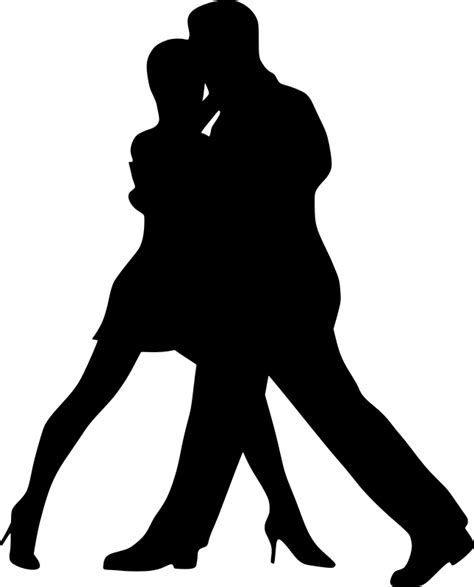 Silhouette Ballroom Dance Partner Dance Clip Art Dancing Png Download