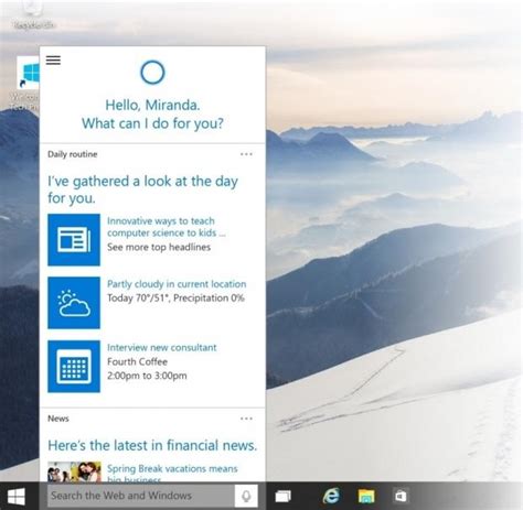 Windows 10 Preview Build 9926 With Cortana And More Is Now Available