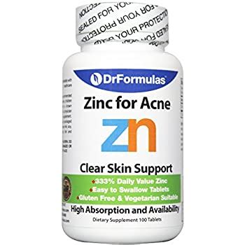 Zinc supplements have been touted as an acne treatment for years. Amazon.com: Puritan's Pride Zinc for Acne-100 Tablets ...