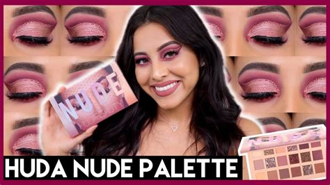 Huda Beauty The New Nude Eyeshadow Palette Swatches Review Youtube
