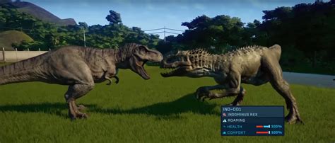 Rex And Indominus Size Comparison Jurassicworldevo