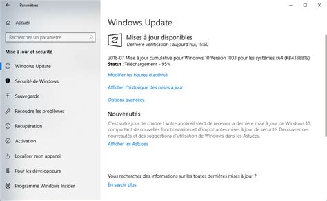Windows Update Configurer Les Mises à Jour Sur Windows 10 8 Et 7