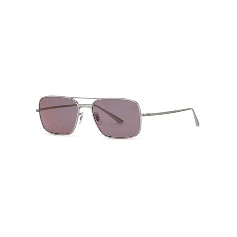 Oliver Peoples X The Row Victory La Photochromic Sunglasses In Purple