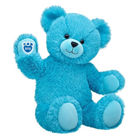 Online Exclusive Fluffy Blue Bear Blue Teddy Bear Custom Stuffed