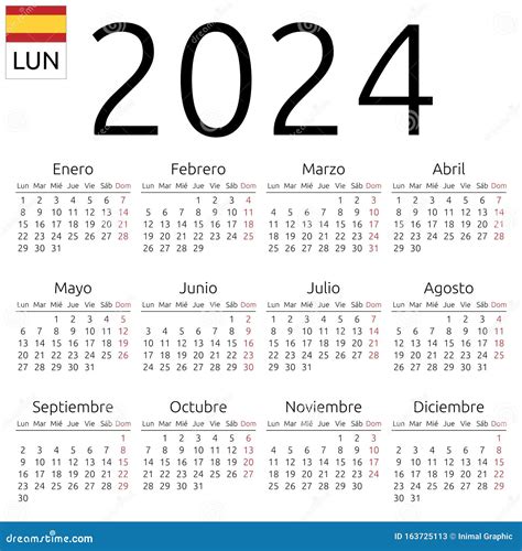 Spanish Calendar 2024 Aurea Caressa