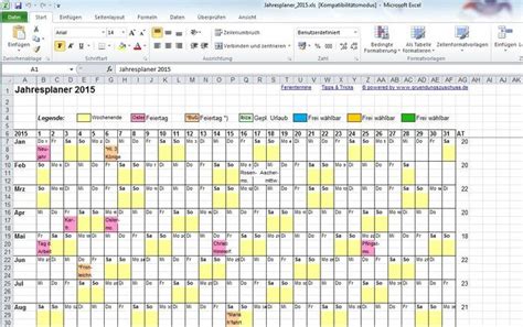Schichtplan per mail an verplante mitarbeiter versenden (sofern mailadresse der mitarbeiter in der administration hinterlegt). Jahresplaner Excel Download | Shareware.de