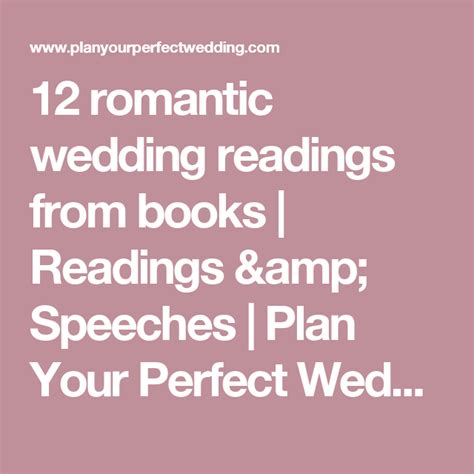 35 Of The Most Romantic Quotes From Literature Wedding Readings Most