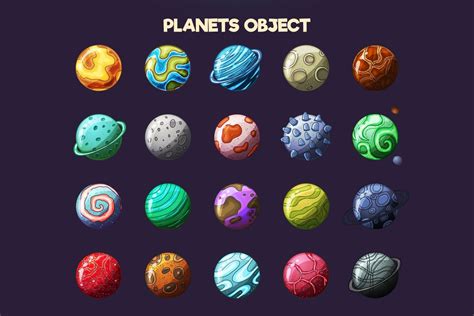 Planets 2d Game Objects